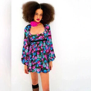 FOR LOVE & LEMONS Maggie Mini Dress Sz L